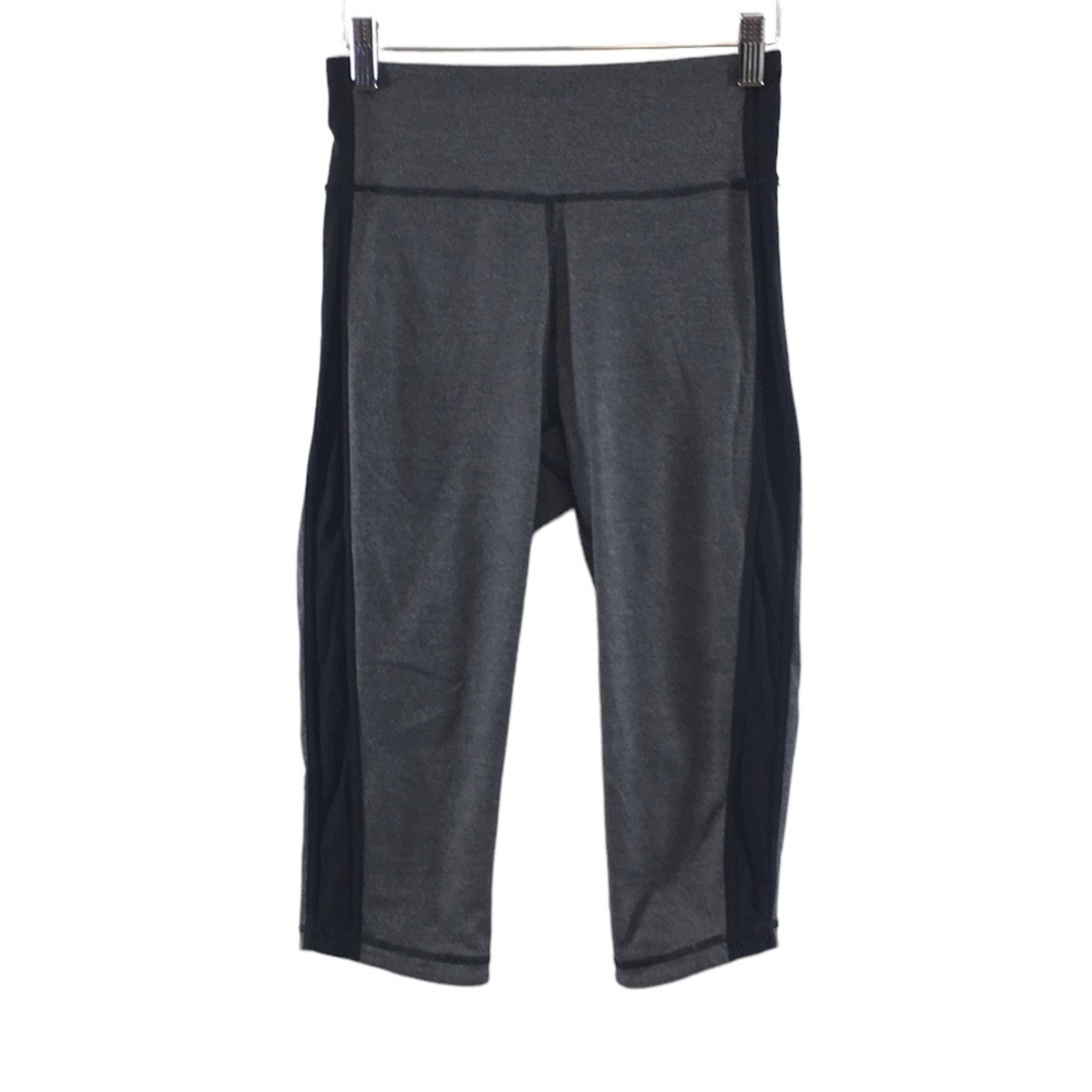 Lululemon Athletica‎ Gray Black Heather Capri Leggings Womens 6 Pull On Running